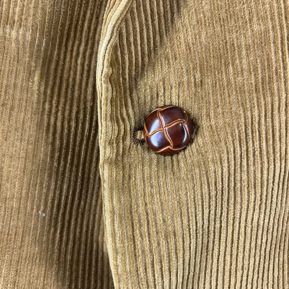 Joe Namath Signature Collection Vintage 80s Tan Corduroy Blazer 48L